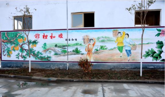 卢氏乡镇文化墙 乡风文明焕发新活力